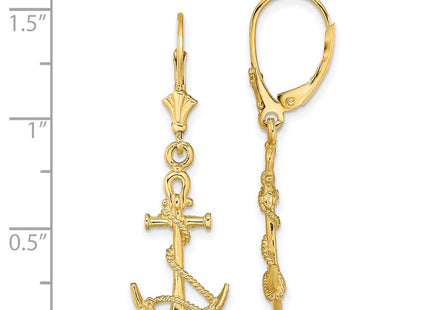 14k Yellow Gold Earrings Style TF1834 - Classique Jewelry Inc.