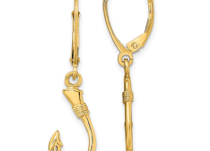 14k Yellow Gold Earrings Style TF1836 - Classique Jewelry Inc.