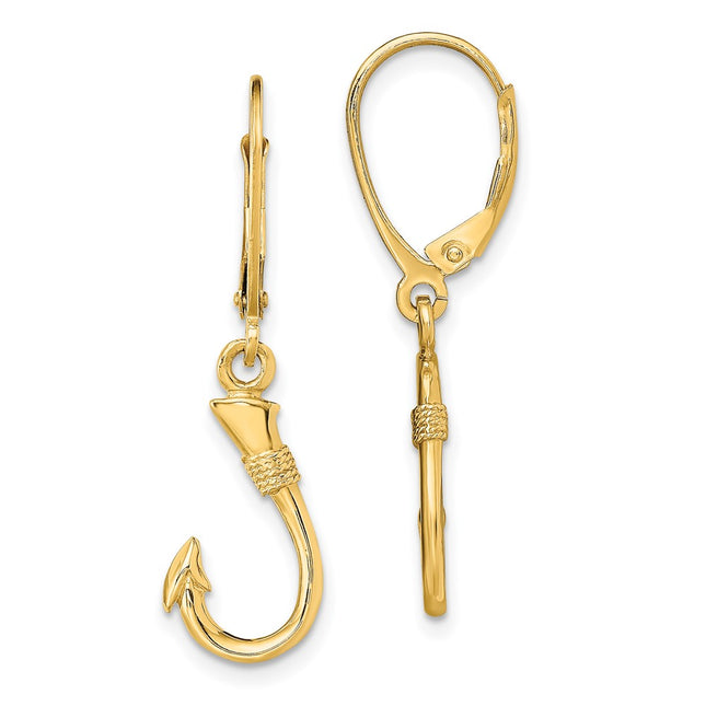 14k Yellow Gold Earrings Style TF1836 - Classique Jewelry Inc.