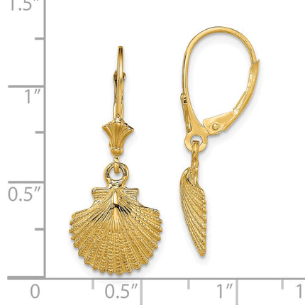 14k Yellow Gold Earrings Style TF1838 - Classique Jewelry Inc.