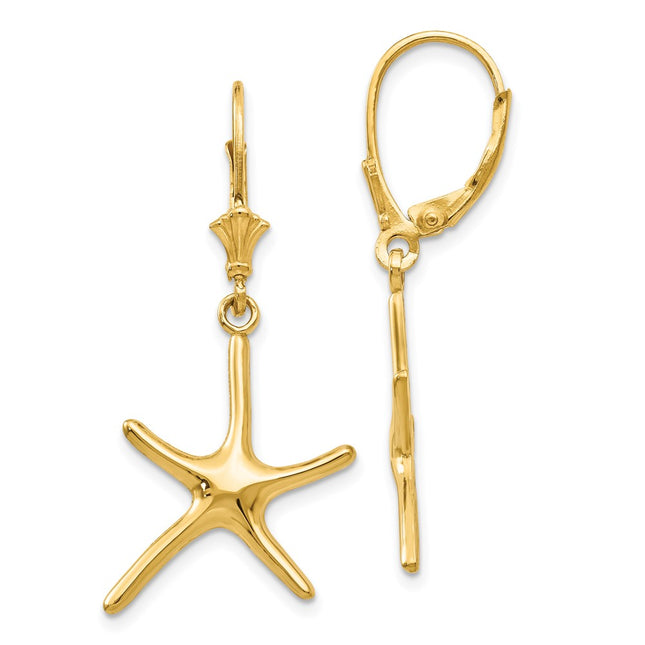 14k Yellow Gold Earrings Style TF1840 - Classique Jewelry Inc.