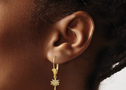 14k Yellow Gold Earrings Style TF1843 - Classique Jewelry Inc.