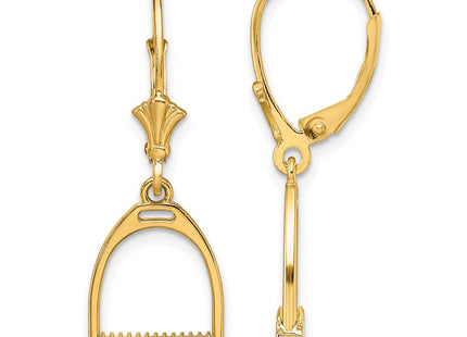 14k Yellow Gold Earrings Style TF1844 - Classique Jewelry Inc.