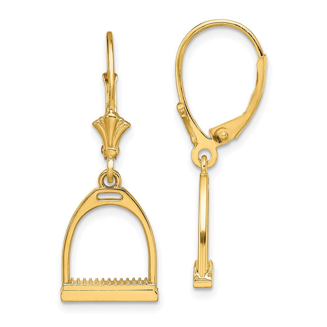 14k Yellow Gold Earrings Style TF1844 - Classique Jewelry Inc.