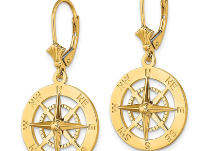 14k Yellow Gold Earrings Style TF1845 - Classique Jewelry Inc.