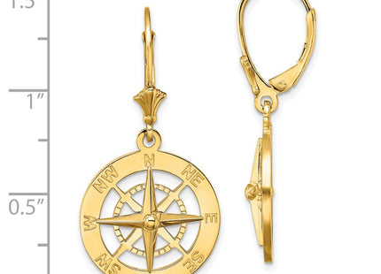 14k Yellow Gold Earrings Style TF1845 - Classique Jewelry Inc.