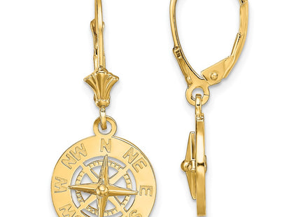 14k Yellow Gold Earrings Style TF1846 - Classique Jewelry Inc.