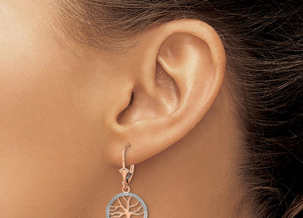 14k Yellow & Rhodium Earrings Style TF1853 - Classique Jewelry Inc.