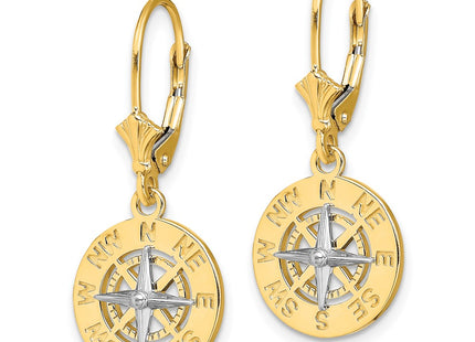 14k Two-tone Earrings Style TF1859 - Classique Jewelry Inc.