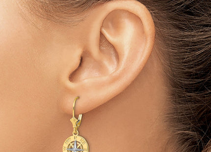 14k Two-tone Earrings Style TF1859 - Classique Jewelry Inc.