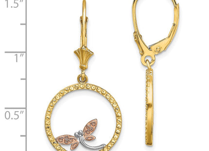 14k Two-tone Earrings Style TF1860 - Classique Jewelry Inc.