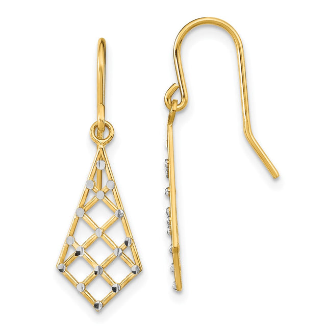14k Yellow & Rhodium Jewelry Style TF1899 - Classique Jewelry Inc.