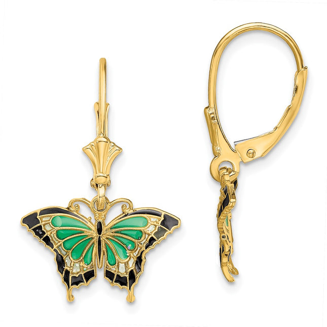 14k Yellow Gold Earrings Style TF1918 - Classique Jewelry Inc.