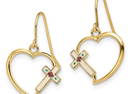 14k Yellow Gold Earrings Style TF1921 - Classique Jewelry Inc.