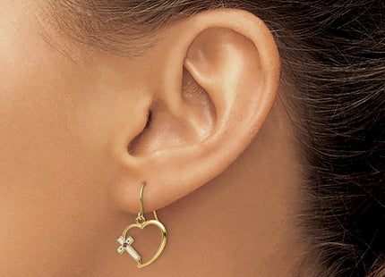 14k Yellow Gold Earrings Style TF1921 - Classique Jewelry Inc.