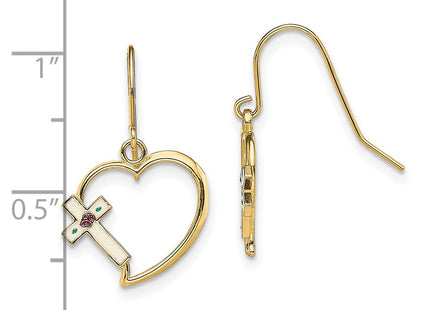 14k Yellow Gold Earrings Style TF1921 - Classique Jewelry Inc.