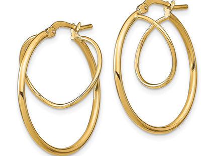 14k Yellow Gold Earrings Style TF1938 - Classique Jewelry Inc.