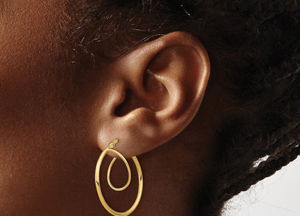 14k Yellow Gold Earrings Style TF1938 - Classique Jewelry Inc.