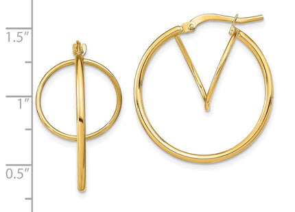 14k Yellow Gold Earrings Style TF1938 - Classique Jewelry Inc.