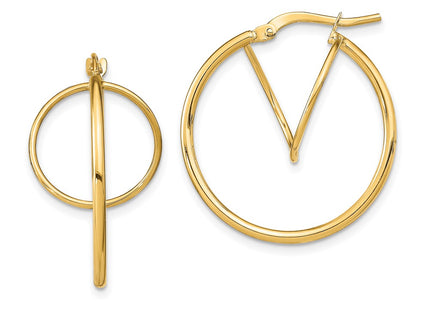 14k Yellow Gold Earrings Style TF1938 - Classique Jewelry Inc.