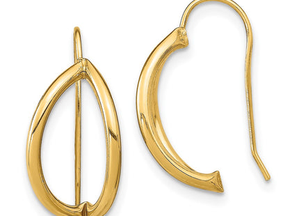 14k Yellow Gold Earrings Style TF1940 - Classique Jewelry Inc.