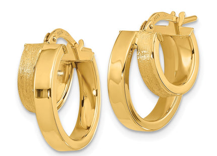 14k Yellow Gold Earrings Style TF1963 - Classique Jewelry Inc.