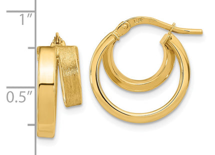 14k Yellow Gold Earrings Style TF1963 - Classique Jewelry Inc.