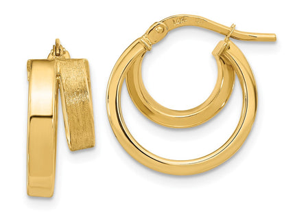 14k Yellow Gold Earrings Style TF1963 - Classique Jewelry Inc.