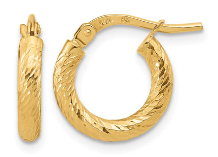 14K gold hoop earrings