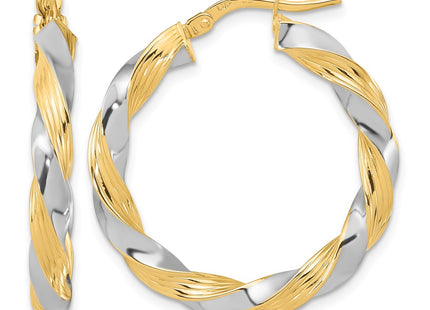 14K gold hoop earrings