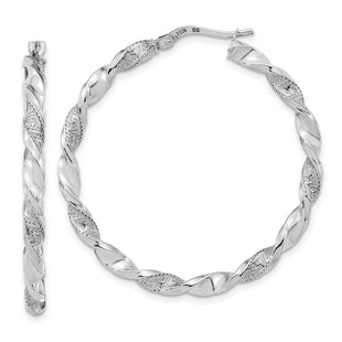 14k White Gold Earrings Style TF1971W - Classique Jewelry Inc.