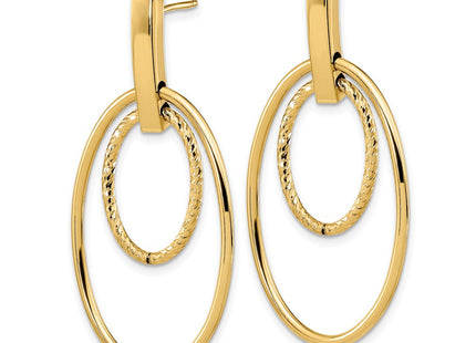14k Yellow Gold Earrings Style TF1980 - Classique Jewelry Inc.