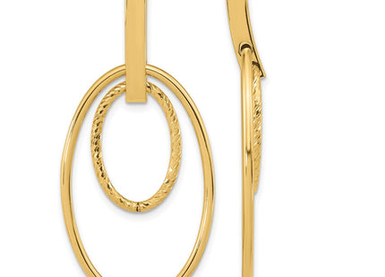 14k Yellow Gold Earrings Style TF1980 - Classique Jewelry Inc.