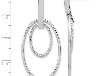 14k White Gold Earrings Style TF1980W - Classique Jewelry Inc.