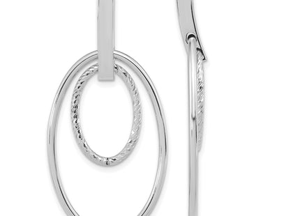 14k White Gold Earrings Style TF1980W - Classique Jewelry Inc.