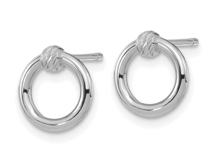 14k White Gold Earrings Style TF1984W - Classique Jewelry Inc.