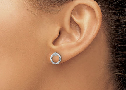 14k White Gold Earrings Style TF1984W - Classique Jewelry Inc.