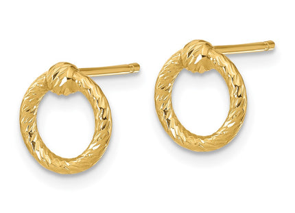 14k Yellow Gold Earrings Style TF1985 - Classique Jewelry Inc.