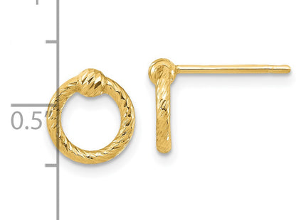 14k Yellow Gold Earrings Style TF1985 - Classique Jewelry Inc.