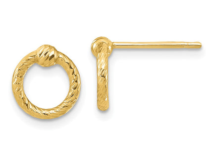 14k Yellow Gold Earrings Style TF1985 - Classique Jewelry Inc.