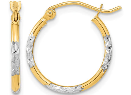 14K gold hoop earrings