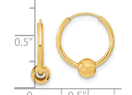 14k Yellow Gold Earrings Style TF2007 - Classique Jewelry Inc.
