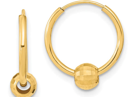 14k Yellow Gold Earrings Style TF2007 - Classique Jewelry Inc.