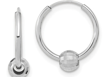 14k White Gold Earrings Style TF2007W - Classique Jewelry Inc.