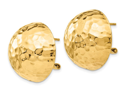 14K gold earrings, alternate view