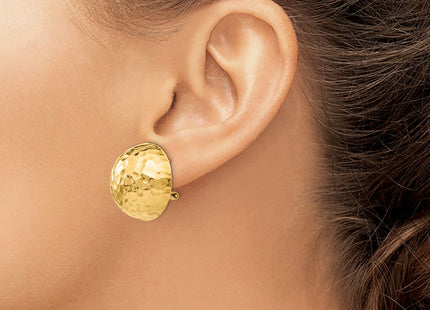 14K gold earrings, another view