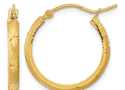 14K gold hoop earrings