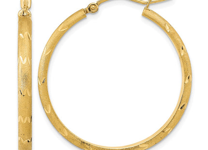 14K gold hoop earrings