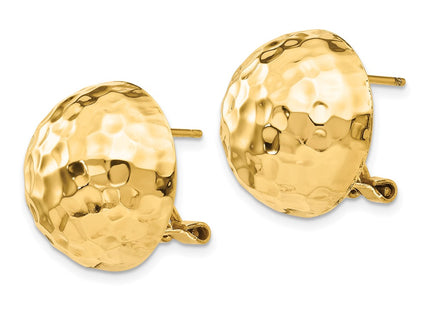 14K gold earrings, alternate view