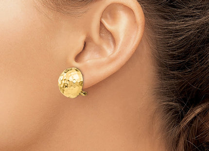 14K gold earrings, another view